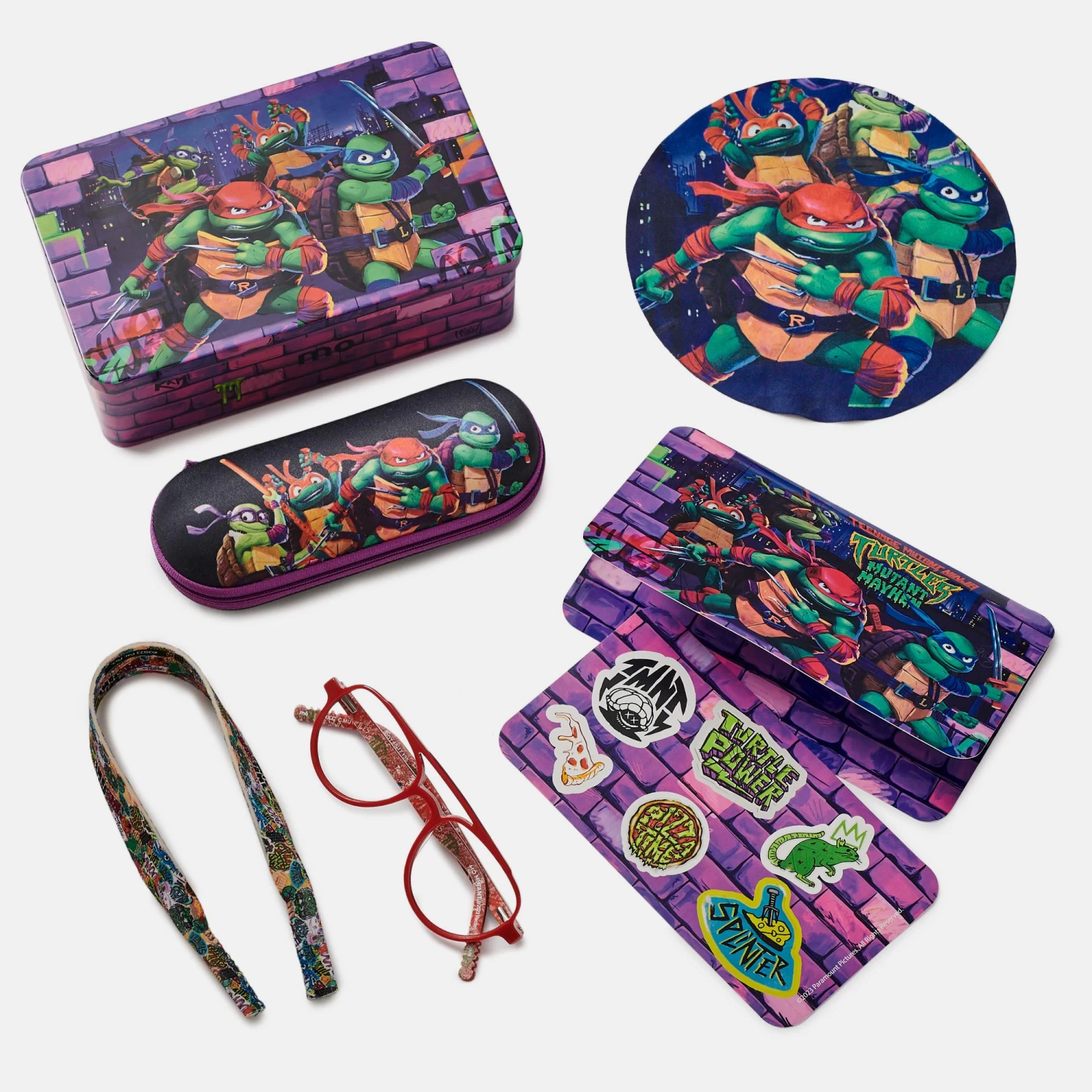 X TORTUGAS NINJA MUTANTburgundy 5 X TORTUGAS NINJA MUTANTburgundy - Imagen 3