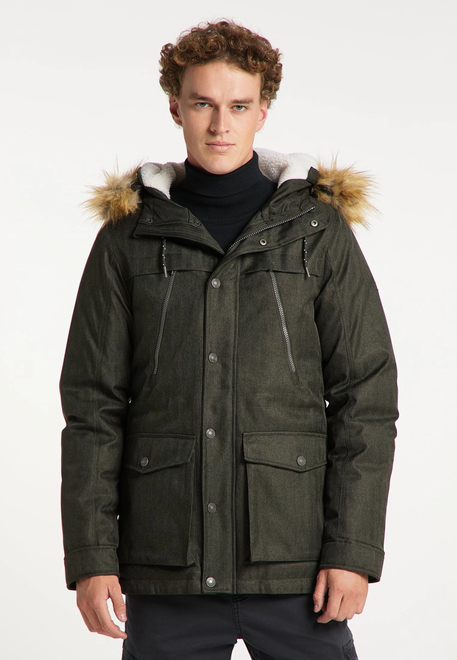 Mimo - Chaqueta De Invierno - Oliv 3 Mimo - Chaqueta De Invierno - Oliv