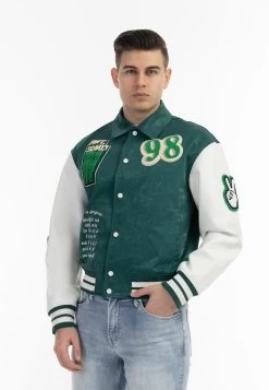 College - Chaqueta De Cuero Sintético - Grün